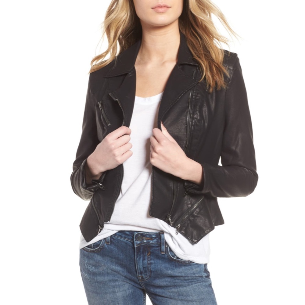 Blank NYC Faux Leather Moto Jacket